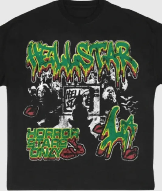 Hellstar Horror Stars Onzy T-Shirt Black || New Stock || Buy Now
