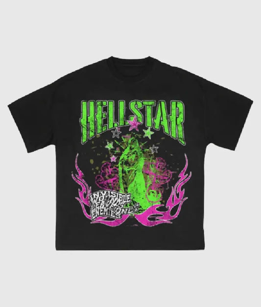 Hellstar Invisible Enemies T-Shirt Black || New Stock || Shop Now