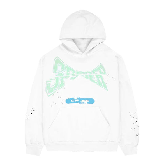 White Sp5der Hoodie for Adults