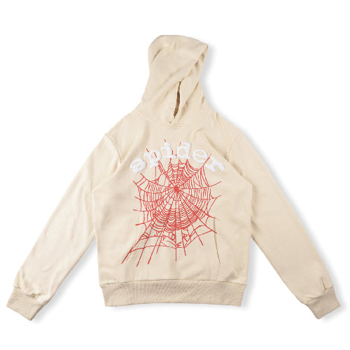 Spider Worldwide By Young Thug Beige Hoodie